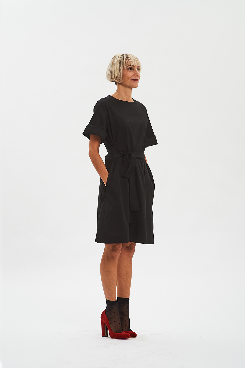 vestito nero donna casual fisto firenze