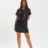 vestito nero da sera in paillettes fisto firenze